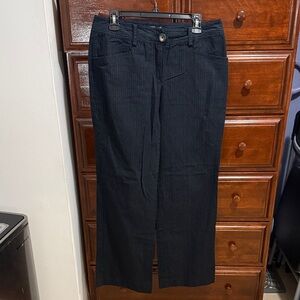 Women’s Black Pinstripe Pants